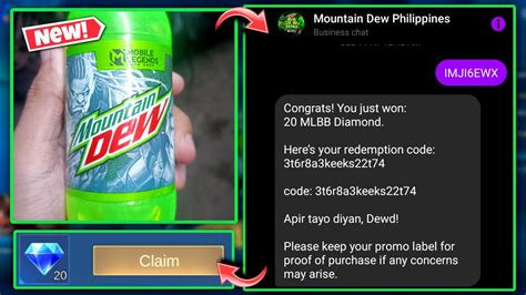 mountain dew code mlbb|Mobile Legends: Bang Bang codes (June 2024) .